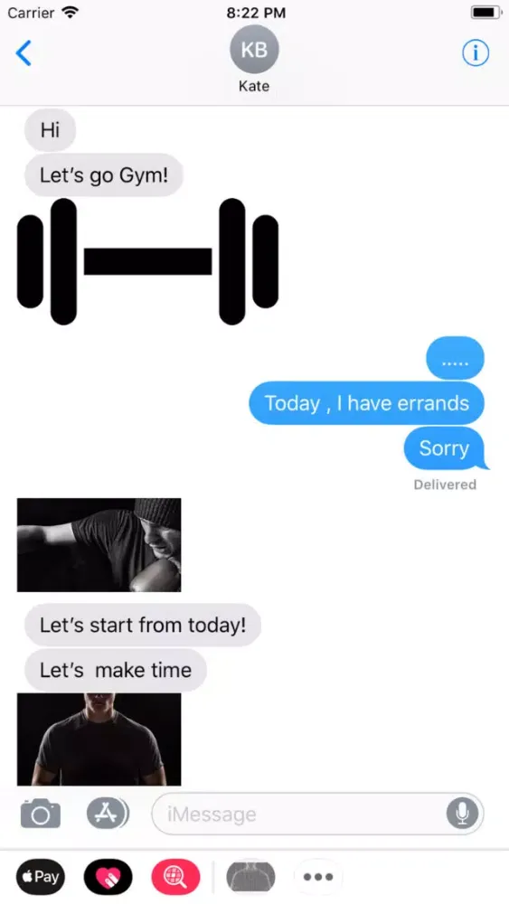 Captures d'écran de Workout Sticker