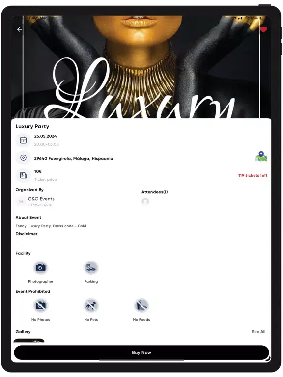 HolaEvents - Events Near You iPad  スクリーンショット
