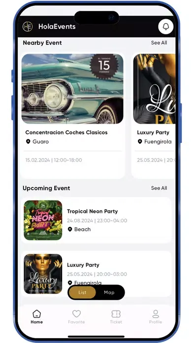 HolaEvents - Events Near You スクリーンショット