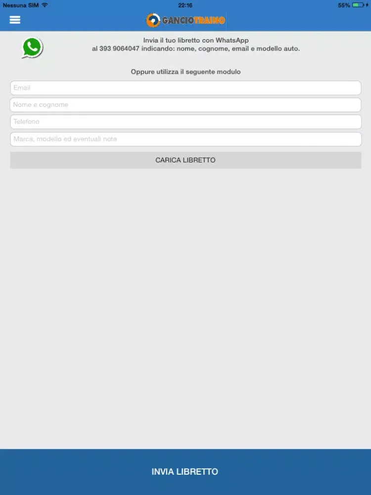 Gancio Traino iPad  Screenshots