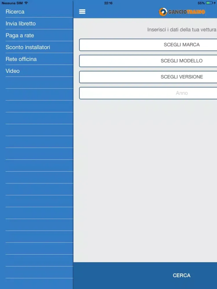Gancio Traino iPad  Screenshots