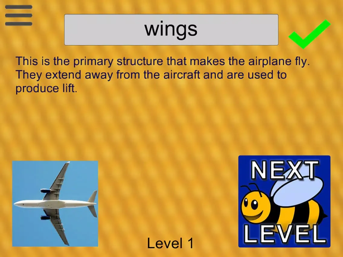 Capturas de pantalla de Aviation Spelling Bee iPad 