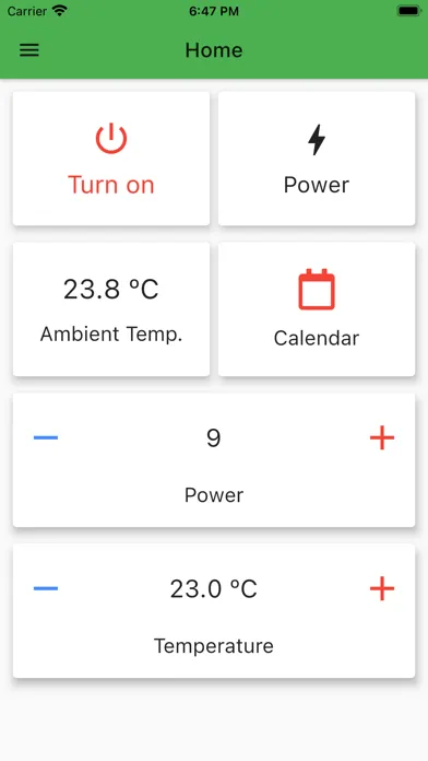Ecoforest Control Screenshots
