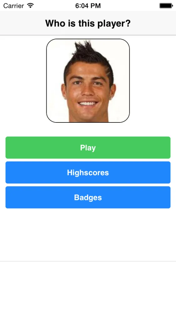 Tangkapan layar Who is this player?