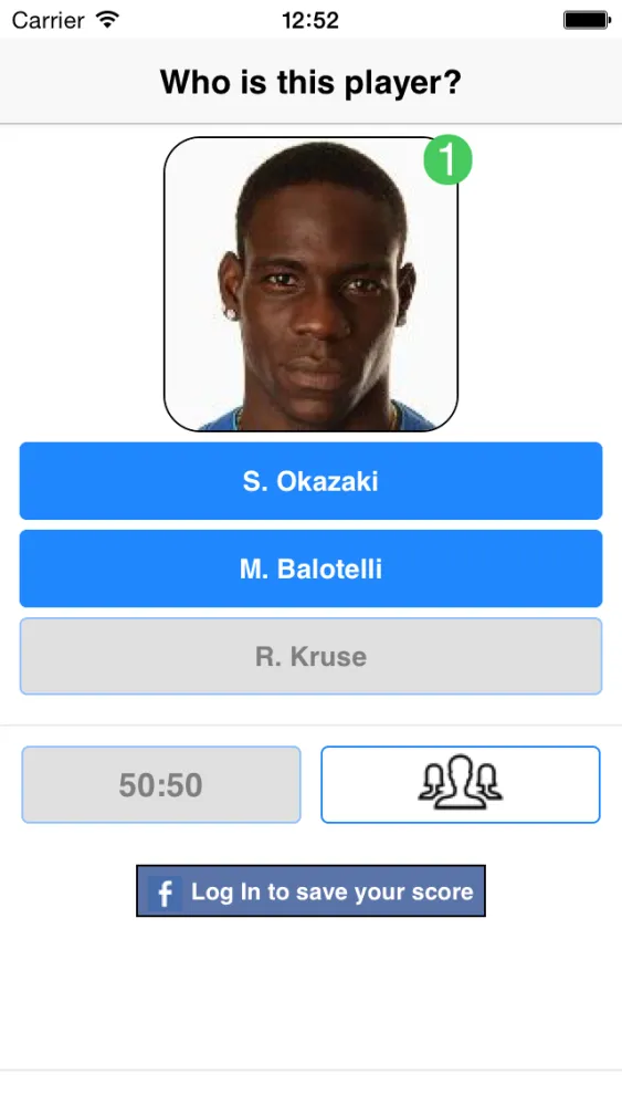 Tangkapan layar Who is this player?