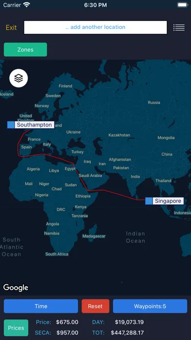 Скриншоты Sea/calc distance