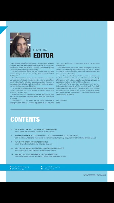 Tangkapan skrin Port Tech Journal