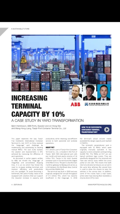 Tangkapan skrin Port Tech Journal