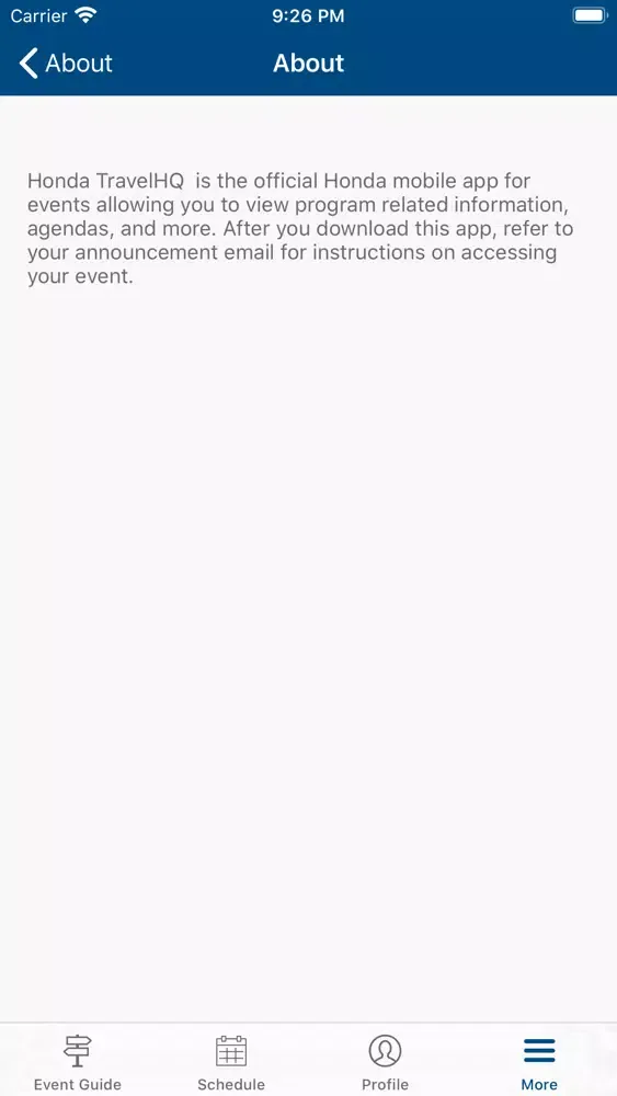 Honda TravelHQ Screenshots