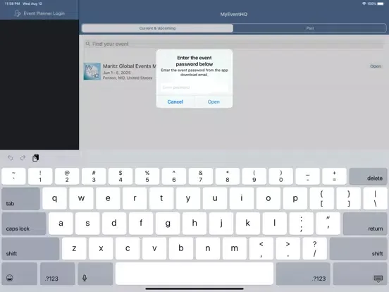تصاویر MyEventHQ iPad 