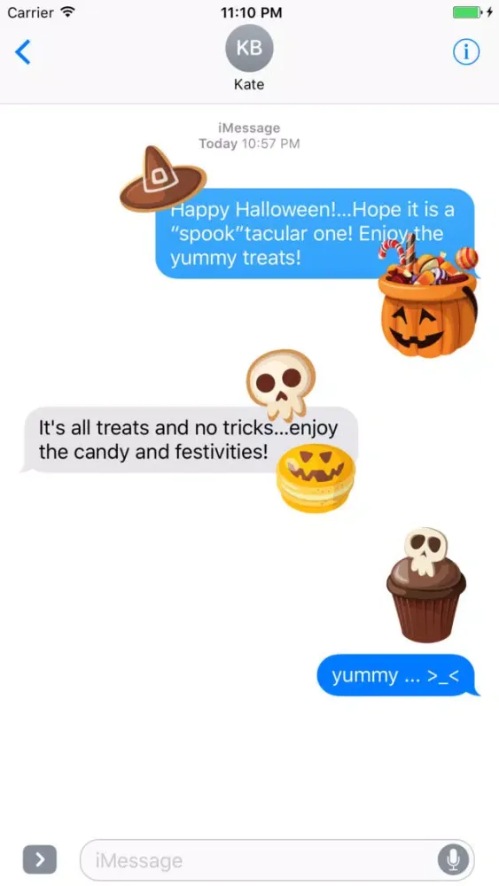 Zrzuty ekranu Halloween Treats Stickers