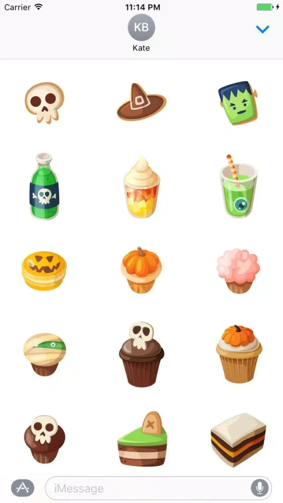 Zrzuty ekranu Halloween Treats Stickers