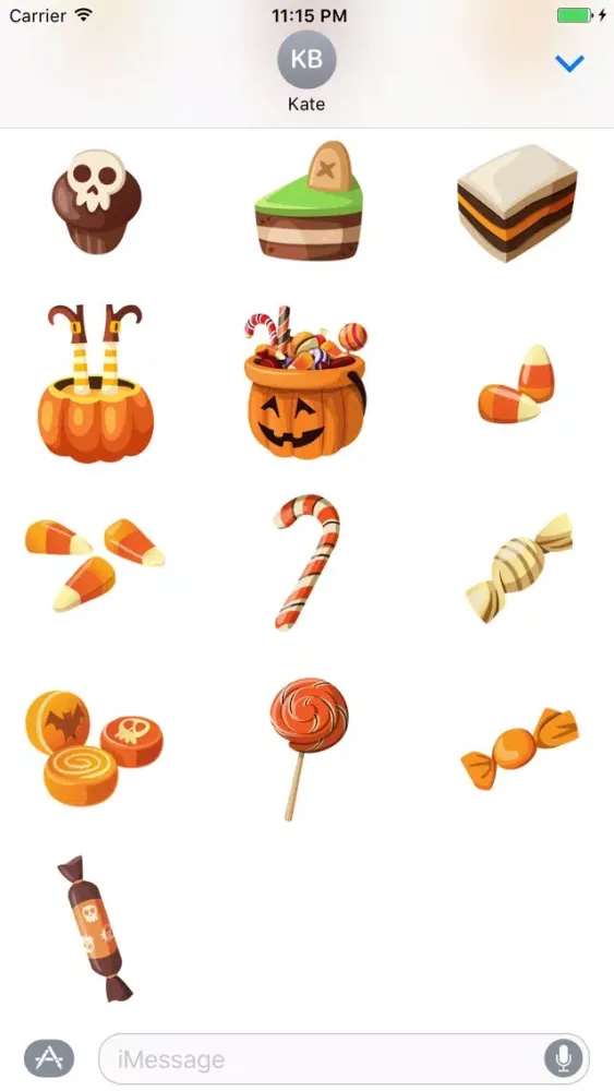 Zrzuty ekranu Halloween Treats Stickers