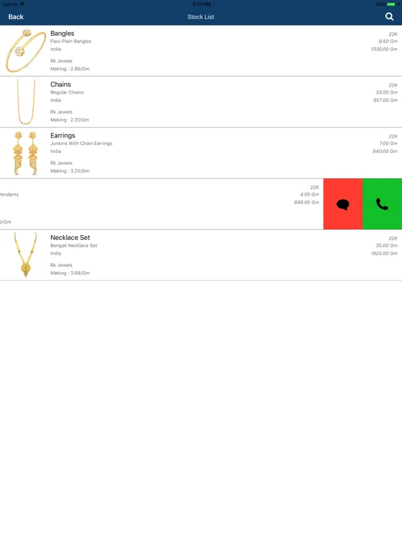 Captures d'écran de JewelsXchange iPad 