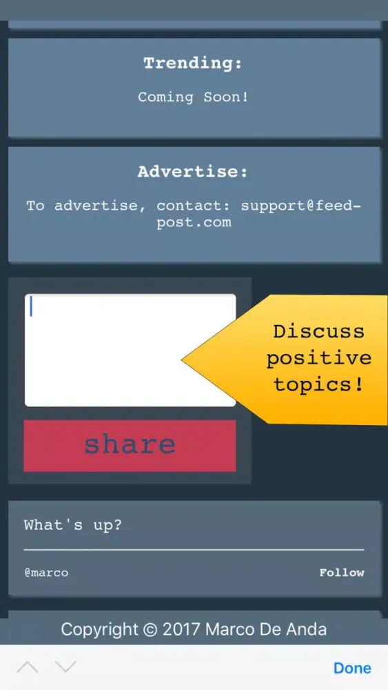 Feed-Post: Chat, share, & discuss positive topics!应用截图