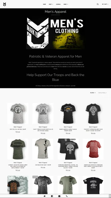 Screenshot di Mark 19 Apparel