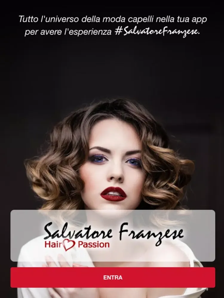 Tangkapan skrin HairPassion Salvatore Franzese iPad 