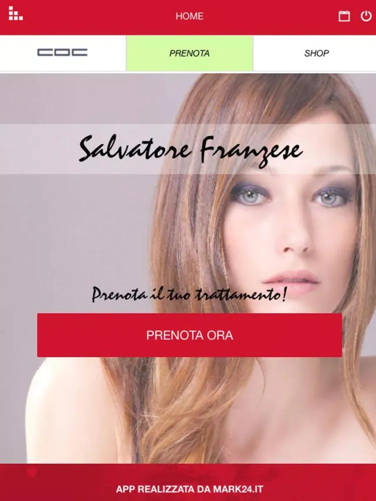 Tangkapan skrin HairPassion Salvatore Franzese iPad 