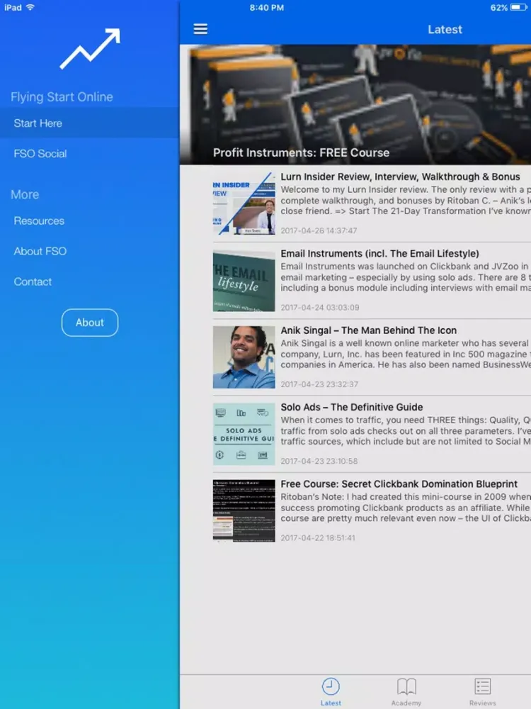 تصاویر Flying Start Online iPad 