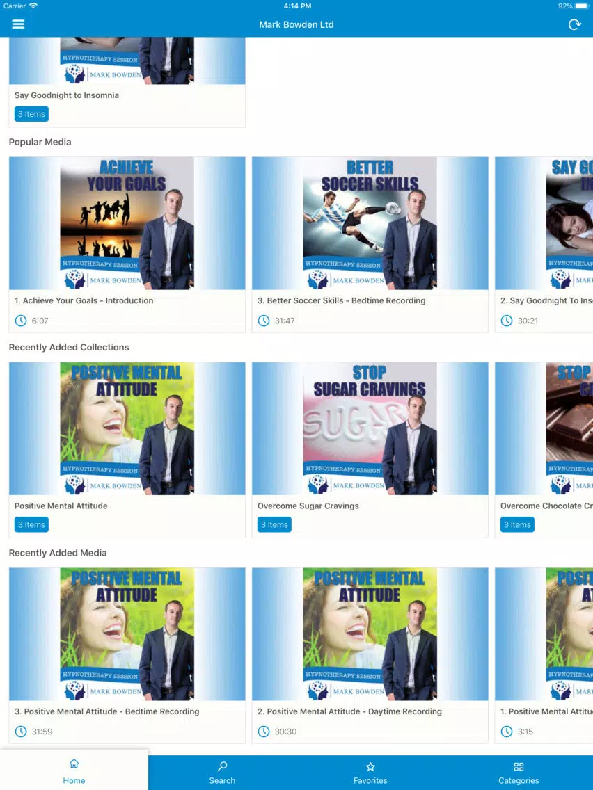 Ảnh chụp màn hình của Live Life - Mark Bowden iPad 