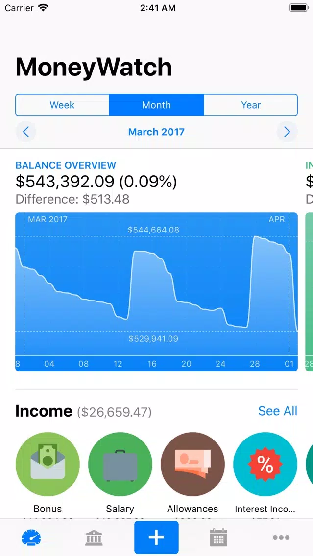 MoneyWatch: Finance Manager سکرین شاٹس