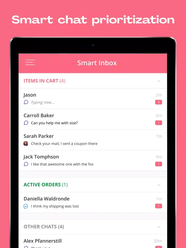 Markeaze - eCommerce LiveChat iPad 应用截图