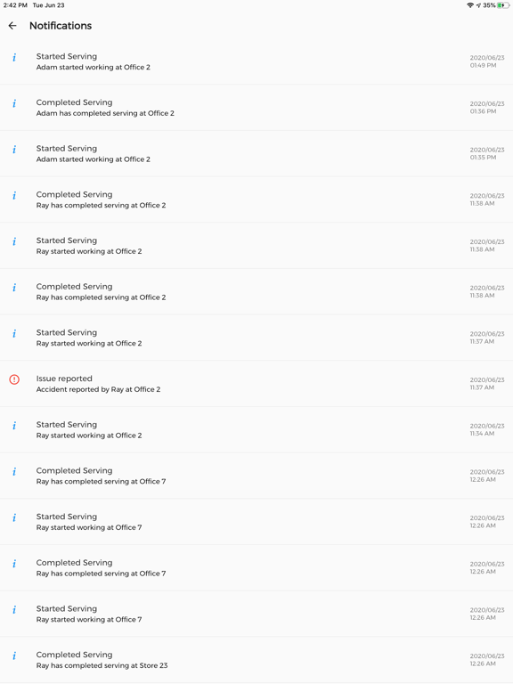 Zrzuty ekranu Marker Admin iPad 