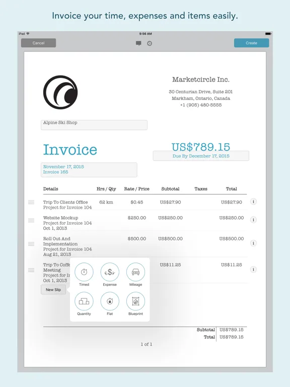 Billings Pro - Time & Invoice iPad 應用截圖