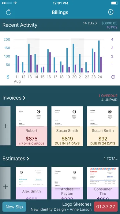Billings Pro - Time & Invoice應用截圖
