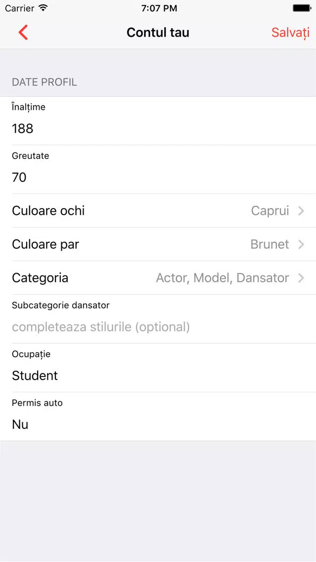 Agentia de Casting Screenshots