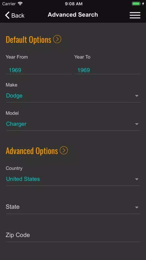Capturas de pantalla de ClassicCars.com Marketplace