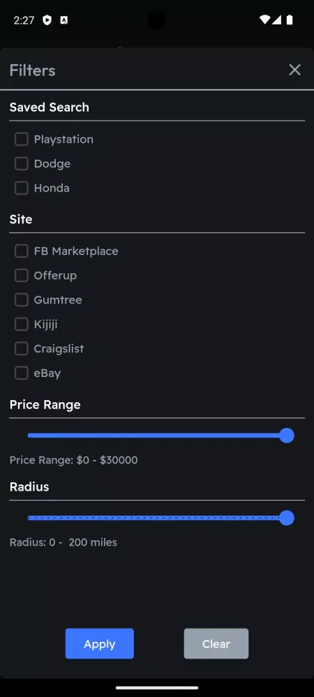 ภาพหน้าจอของ Marketplace Monitor