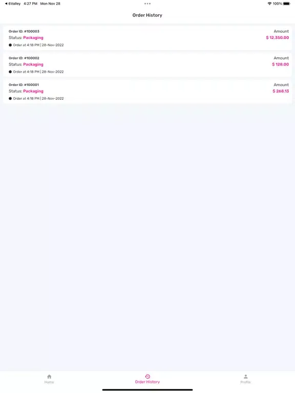 Ảnh chụp màn hình của PaHoy Driver iPad 
