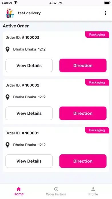 Ảnh chụp màn hình của PaHoy Driver