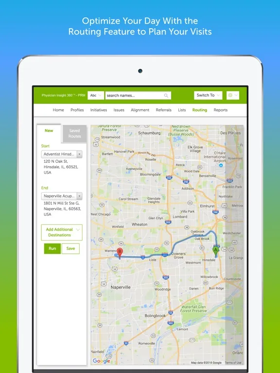 Physician Insights 360 iPad  스크린샷