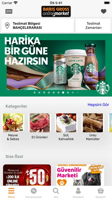 Capturas de pantalla de Barış Gross Market