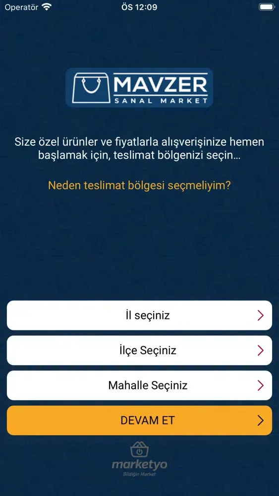 Ảnh chụp màn hình của Mavzer Toplu Tüketim