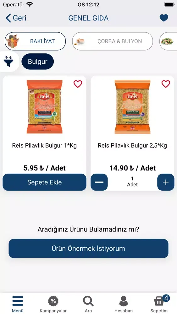 Ảnh chụp màn hình của Mavzer Toplu Tüketim