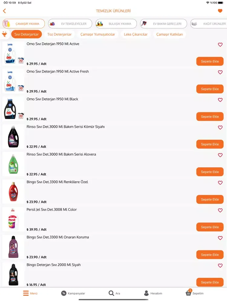 Mevsim Market iPad 應用截圖