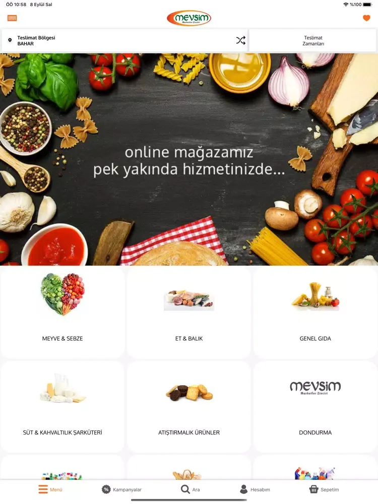 Mevsim Market iPad 應用截圖