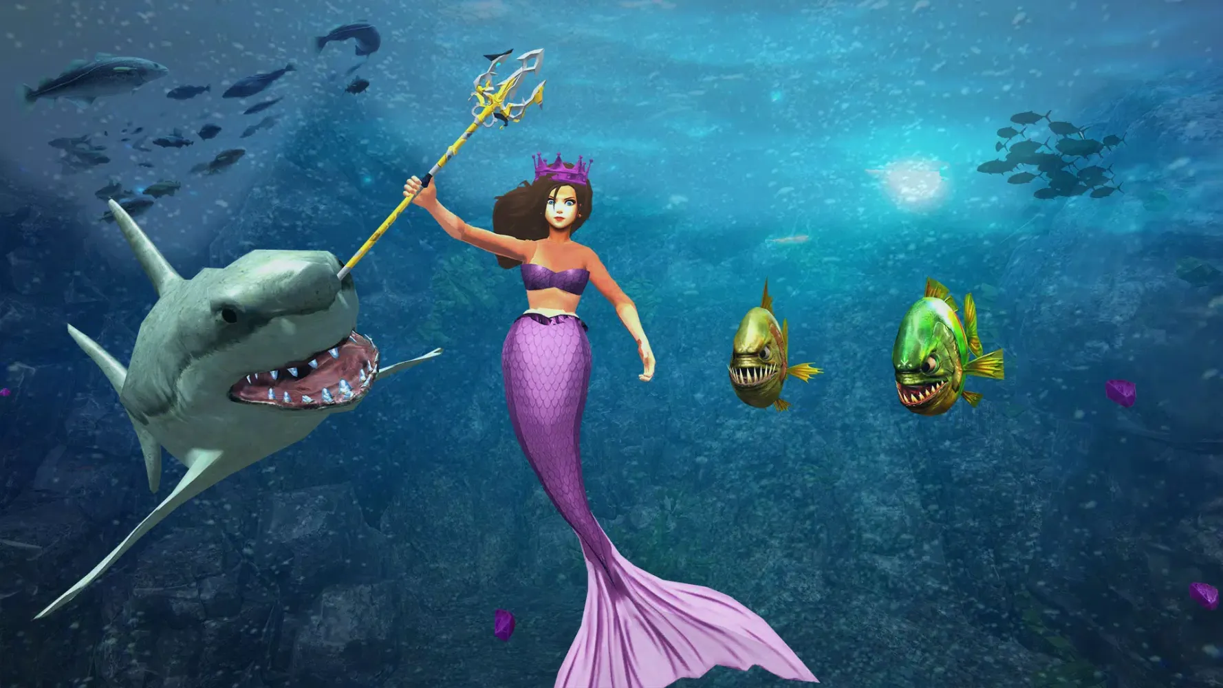 ภาพหน้าจอของ Mermaid Simulator Sea games