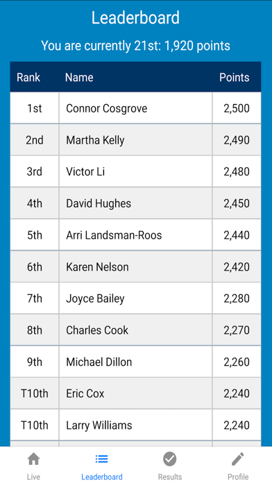 Markit - NFL Draft Contest 스크린샷