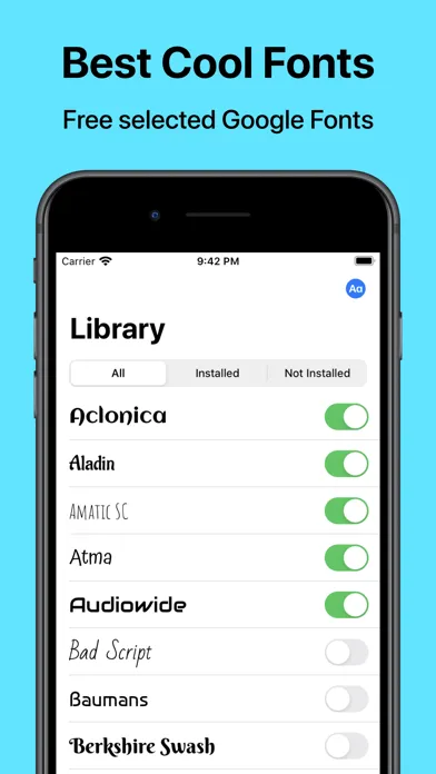 Fonts: Install New Fonts Ekran Görüntüleri