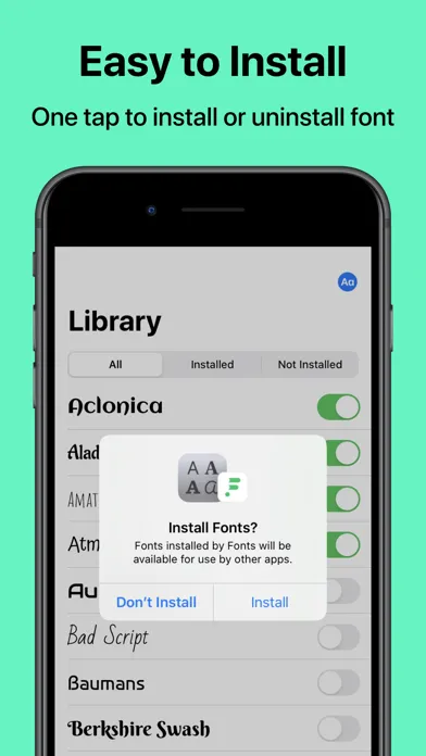 Fonts: Install New Fonts Ekran Görüntüleri