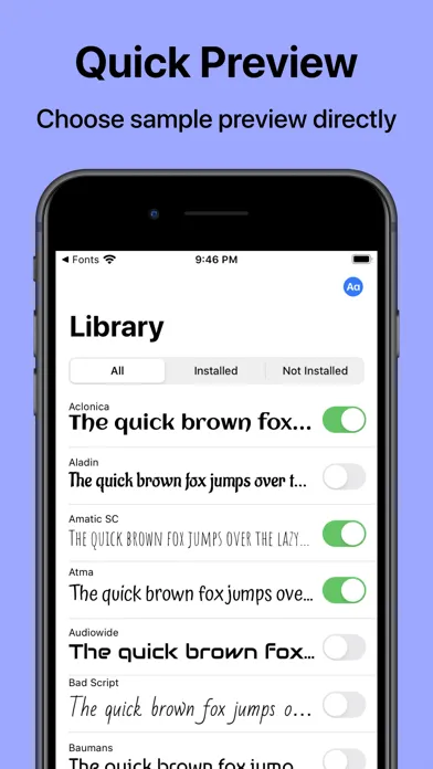 Fonts: Install New Fonts Ekran Görüntüleri