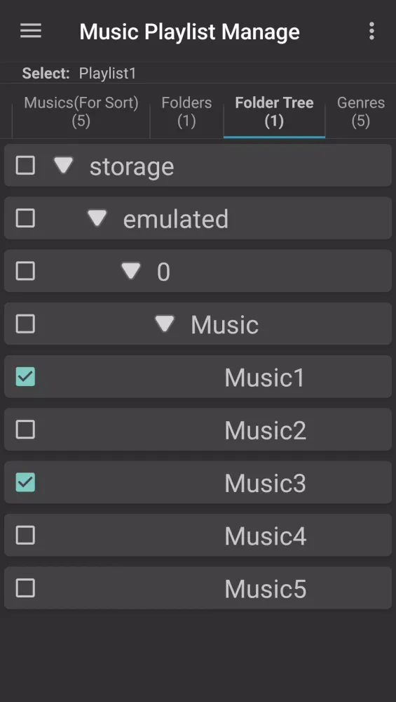 Music Playlist Manage Screenshots