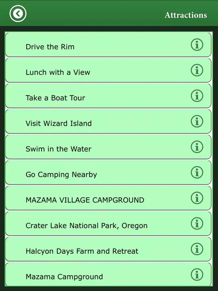 Capturas de pantalla de Crater Lake - National Park iPad 