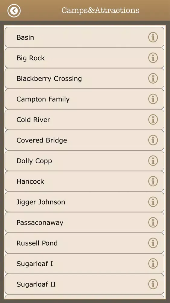 New Hampshire Camps Guide Screenshots