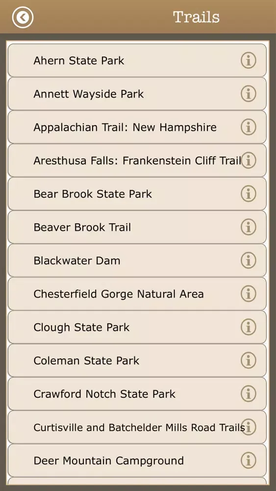 New Hampshire Camps Guide Screenshots