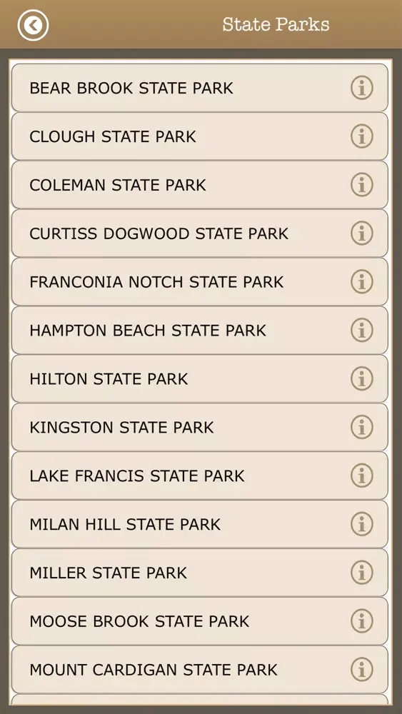 New Hampshire Camps Guide Screenshots